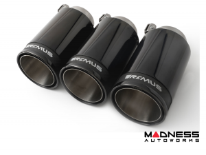 Honda Civic Performance Exhaust - Rear - Remus - Triple Tip - Black Chrome - 2.0T - 2018